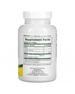 NaturesPlus, лецитин, 1200 мг, 90 капсул